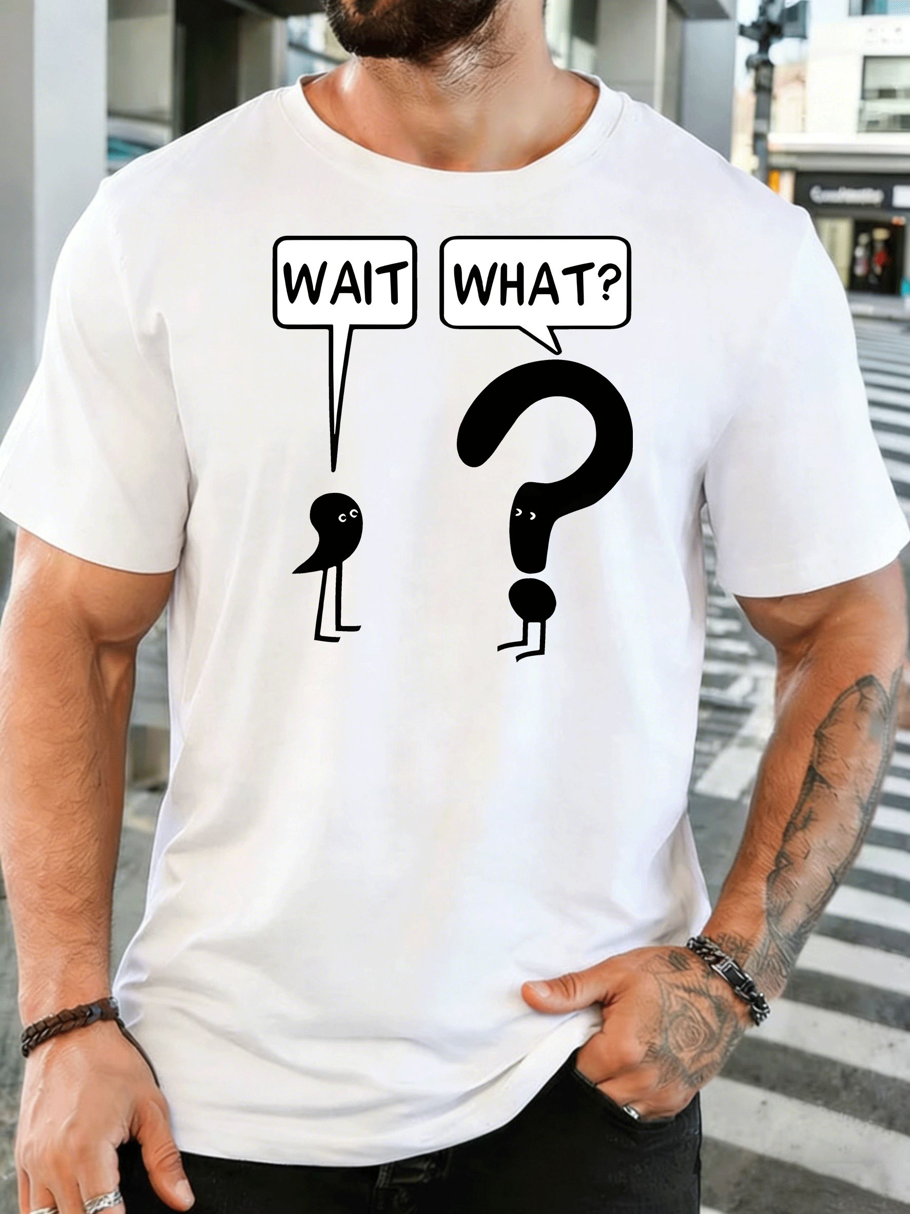 Men'S Fashion Questions - Funny Wait What Stick Figure Mens