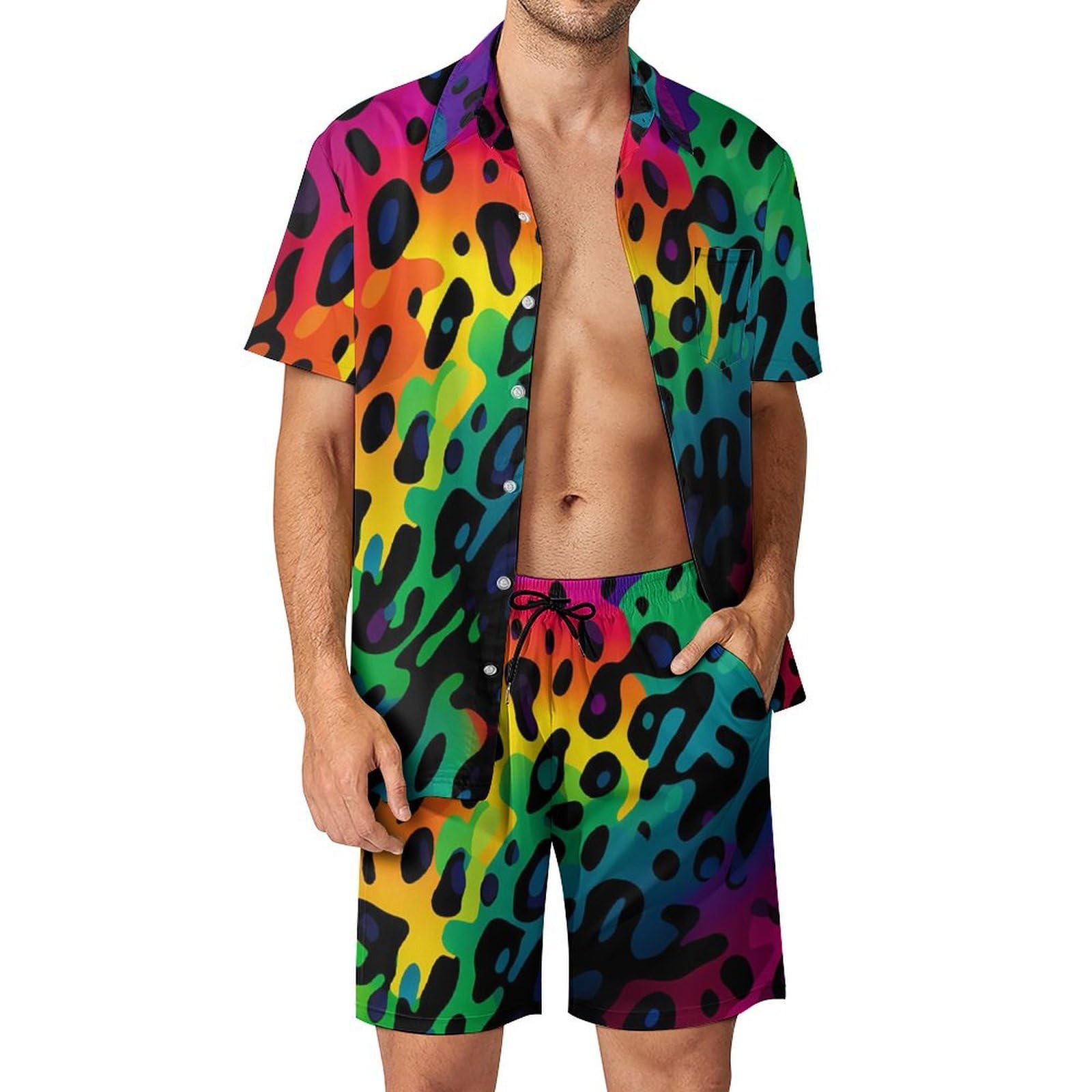 Mens Fashion Ideas - Summer Irregular Geometric 3D Print Men