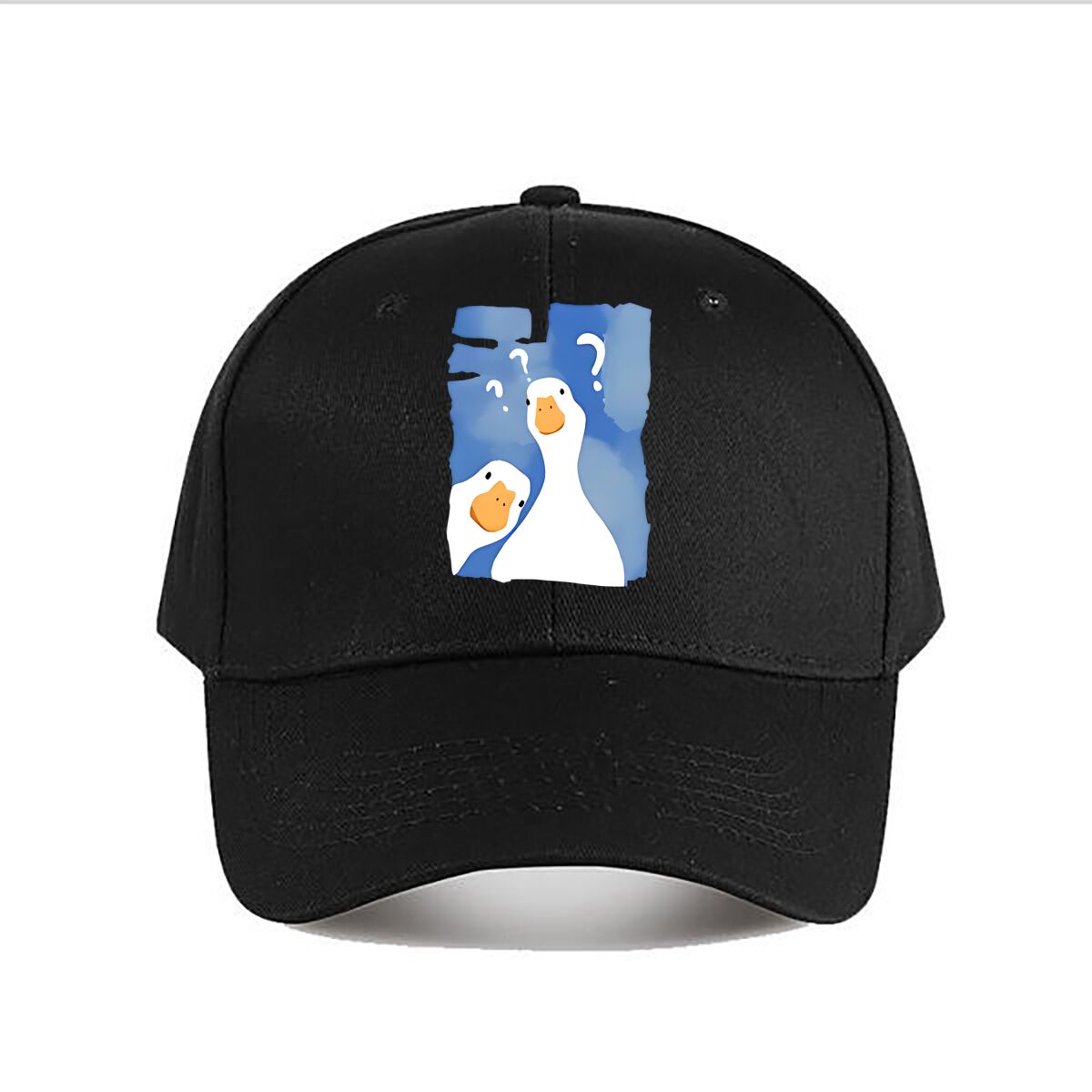 Men'S Fashion Questions - Cute Ducks Question Mark Pattern Baseball