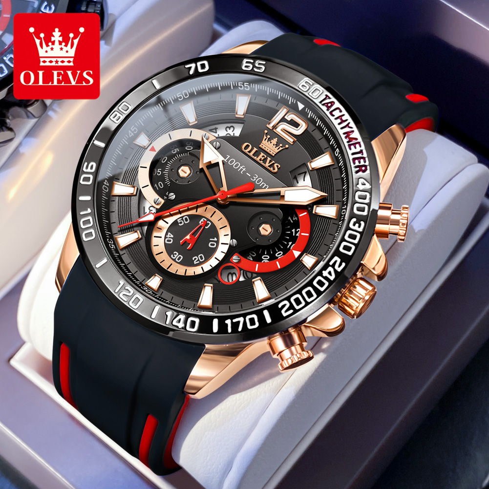 Fashion Mens Watches - OLEVS casual fashion Men's wristwatch Chronograph