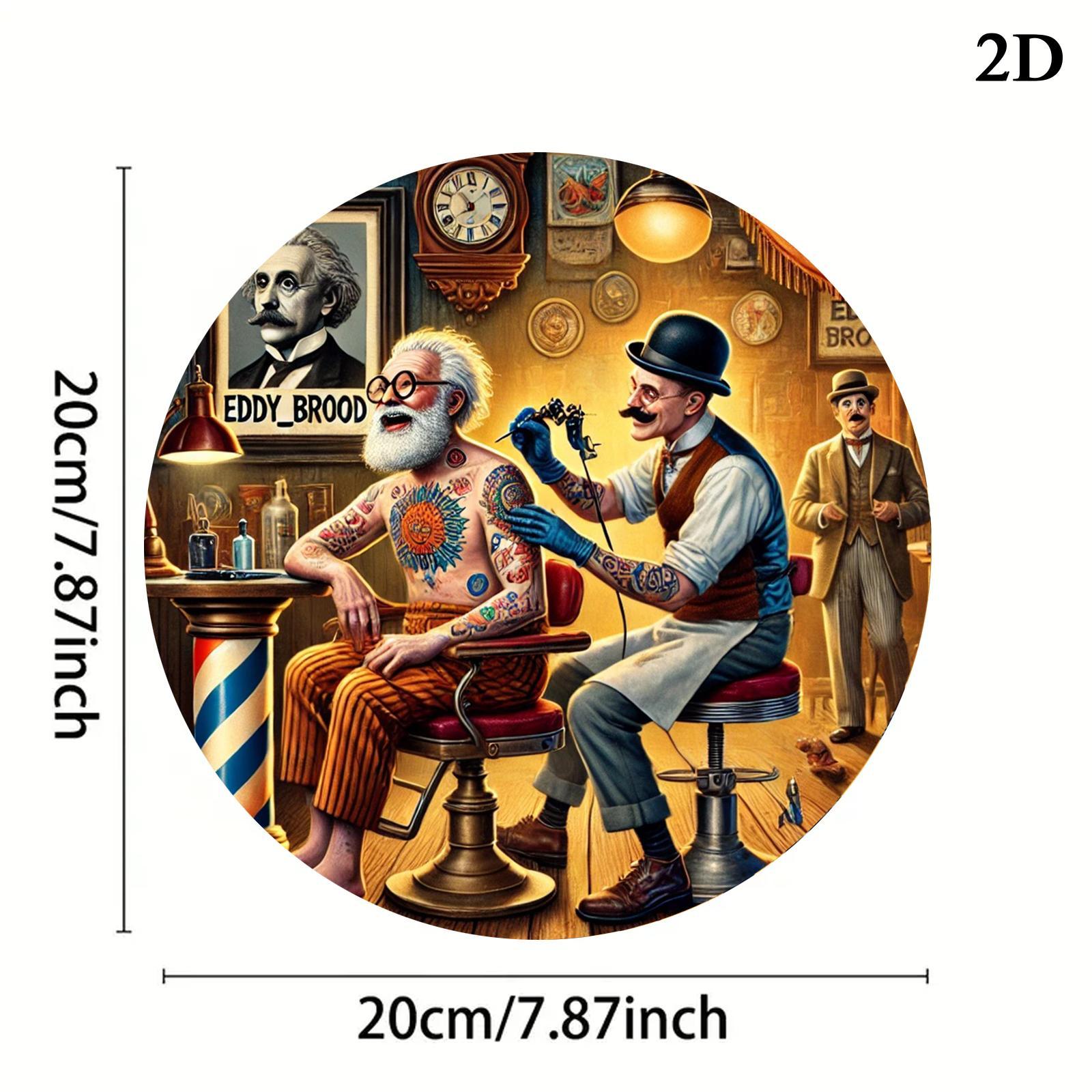 Vintage Tattoo Barber Shop Ill - Men'S Fashion Garage review and price