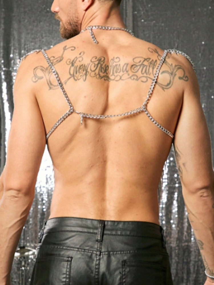 Tassels Chain Body Shoulder Se - Fashion Harness Men review and price