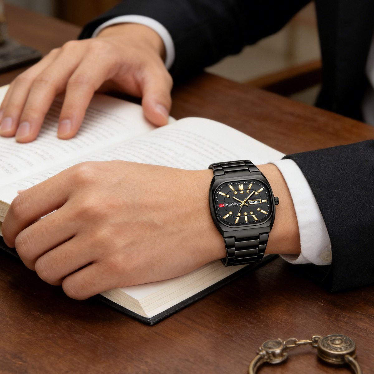 Square New Unique Design Steel - Fashion Mens Watches review and price