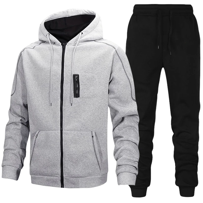 Fashion Men's Tracksuit Casual - Men'S Fashion Zipper Jacket review and price