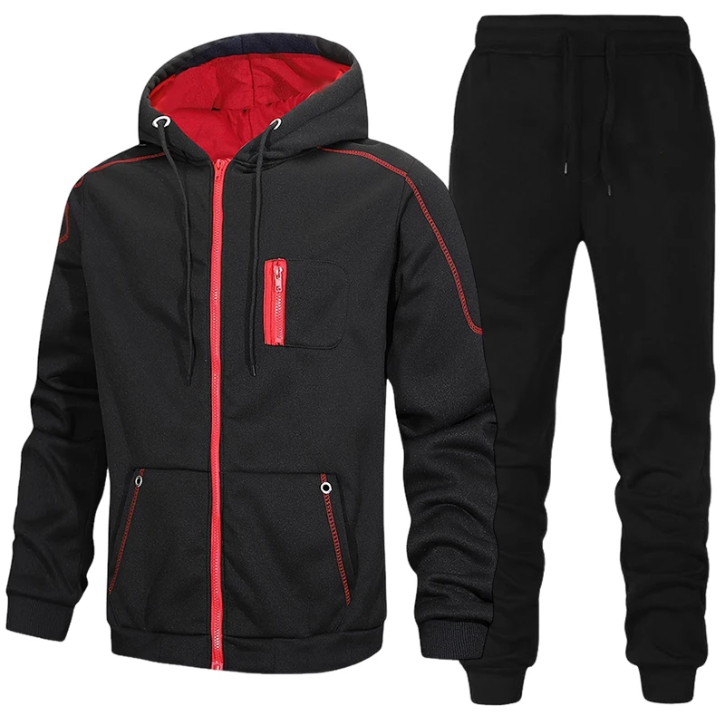 Fashion Men's Tracksuit Casual - Men'S Fashion Zipper Jacket review and price