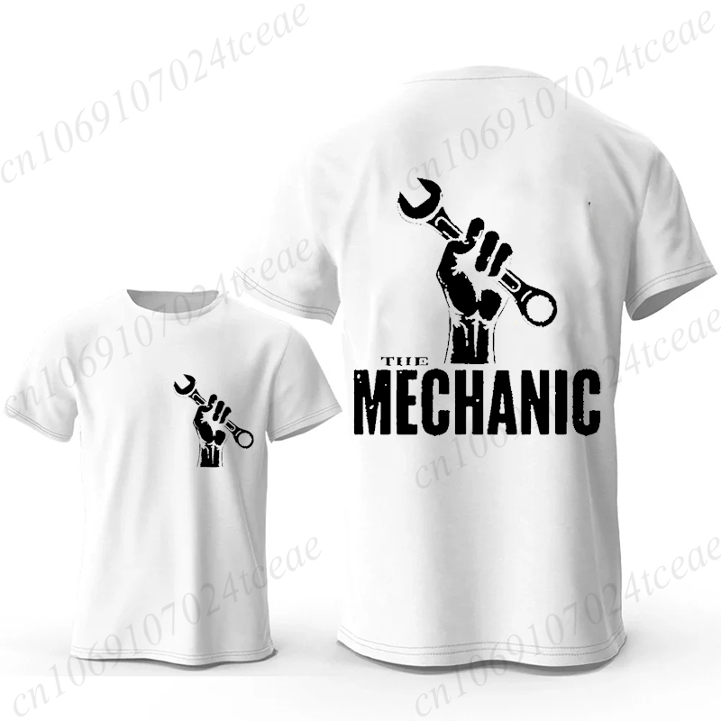 Mechanic Graphic T Shirt Retro - Men'S Fashion Garage review and price