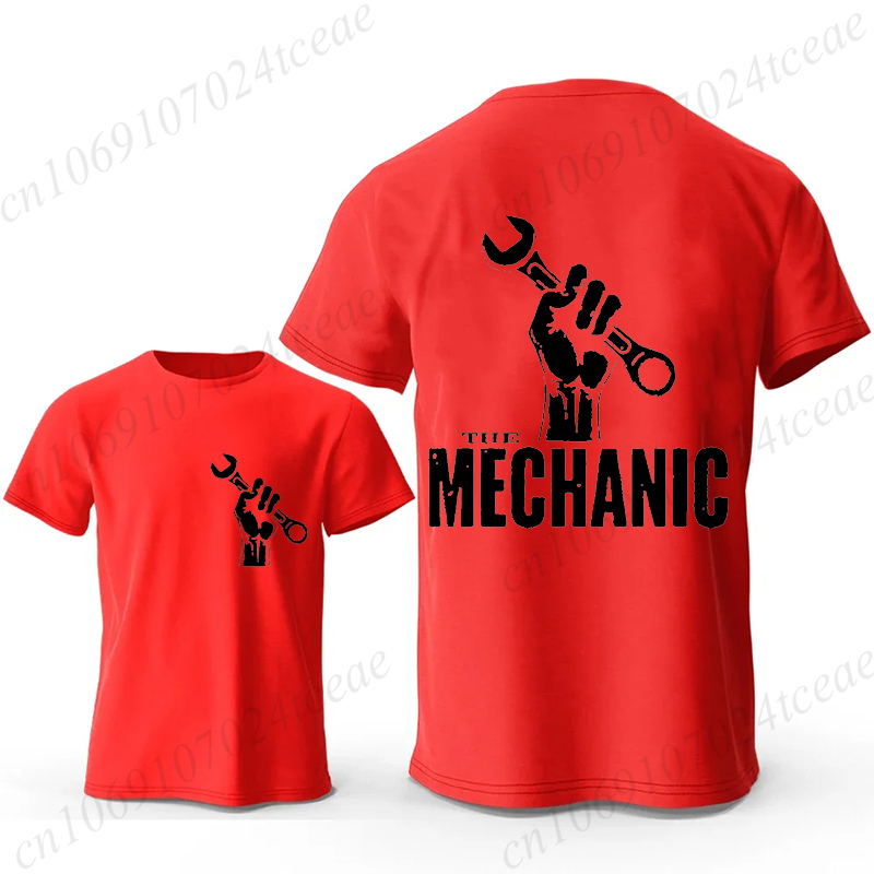 Mechanic Graphic T Shirt Retro - Men'S Fashion Garage review and price