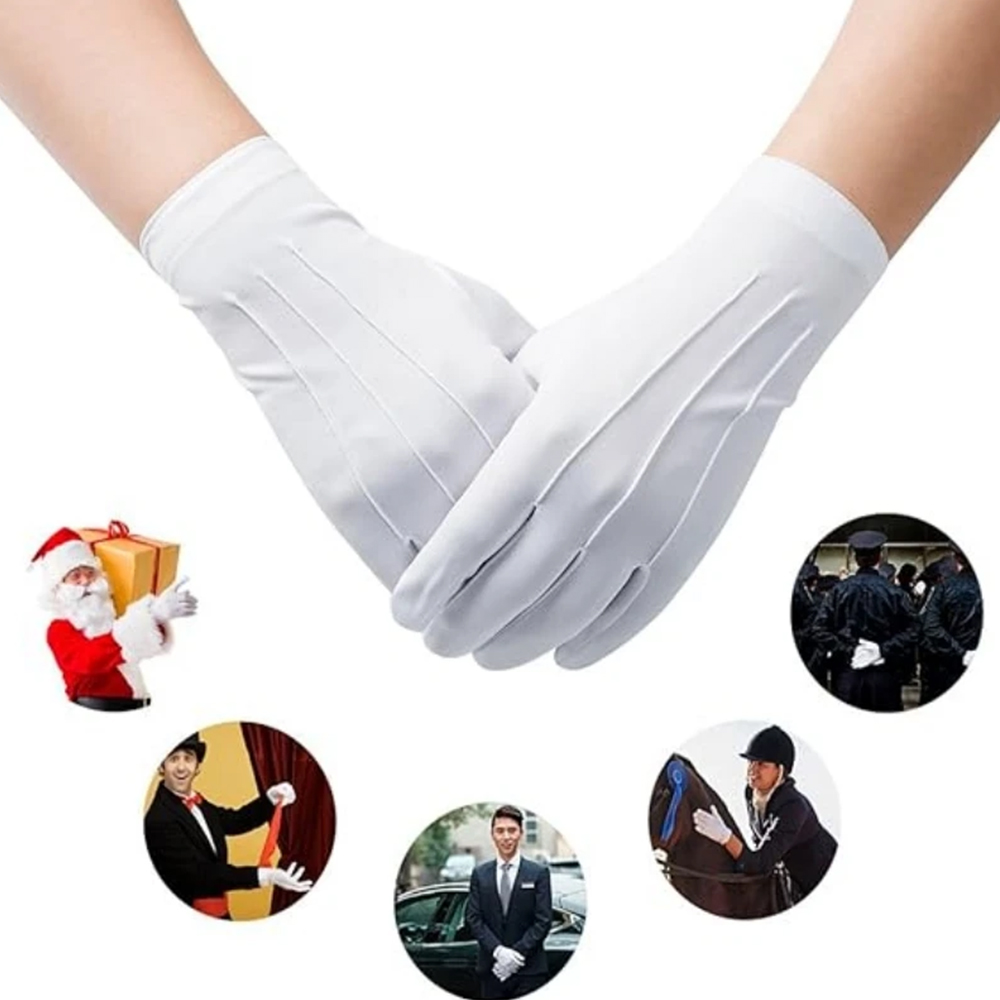 1/2Pairs White Cotton Gloves M - Men'S Fashion Gloves review and price