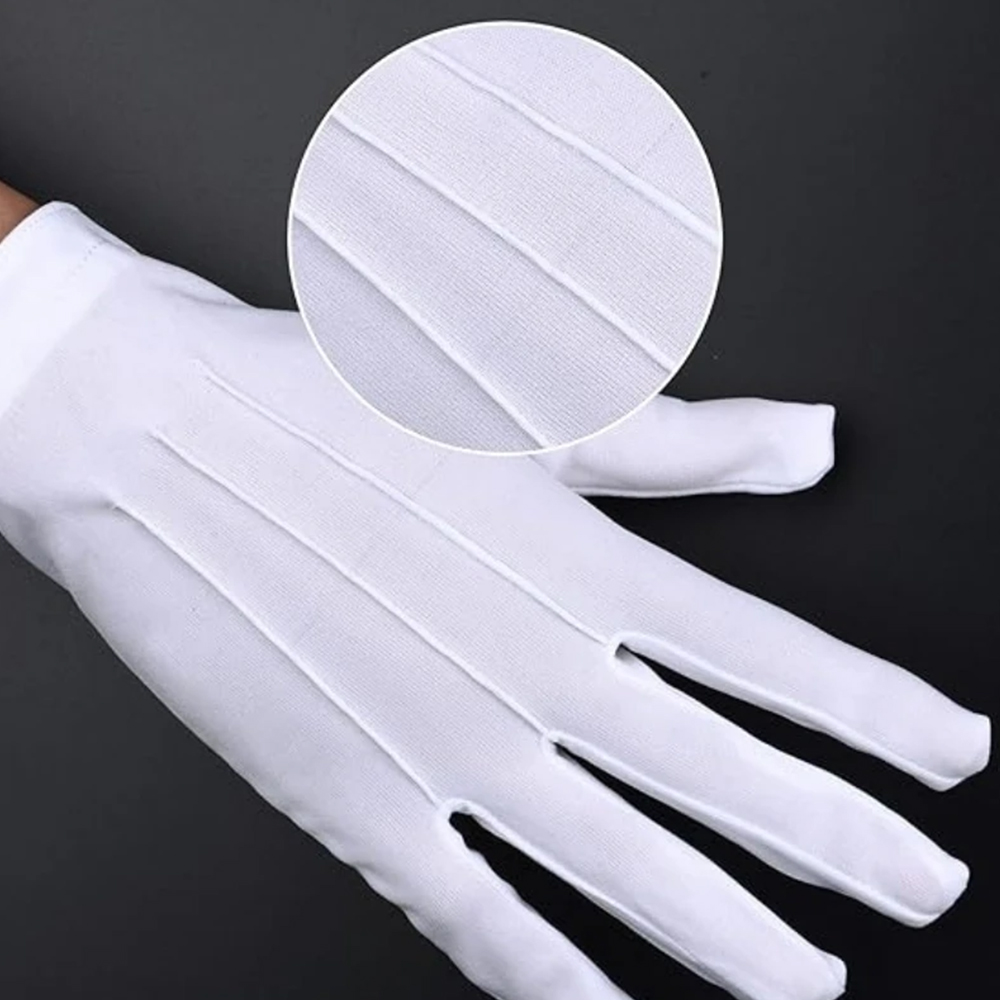 1/2Pairs White Cotton Gloves M - Men'S Fashion Gloves review and price