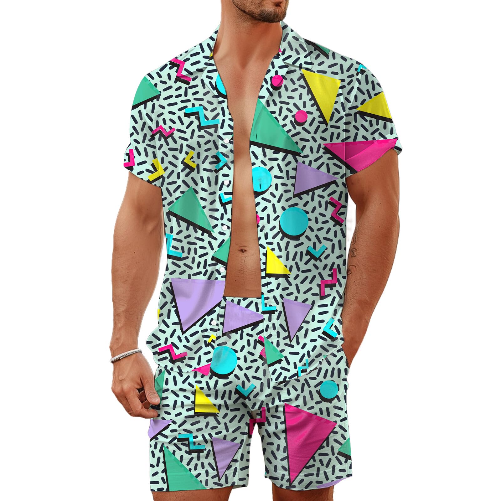 Summer Irregular Geometric 3D  - Mens Fashion Ideas review and price