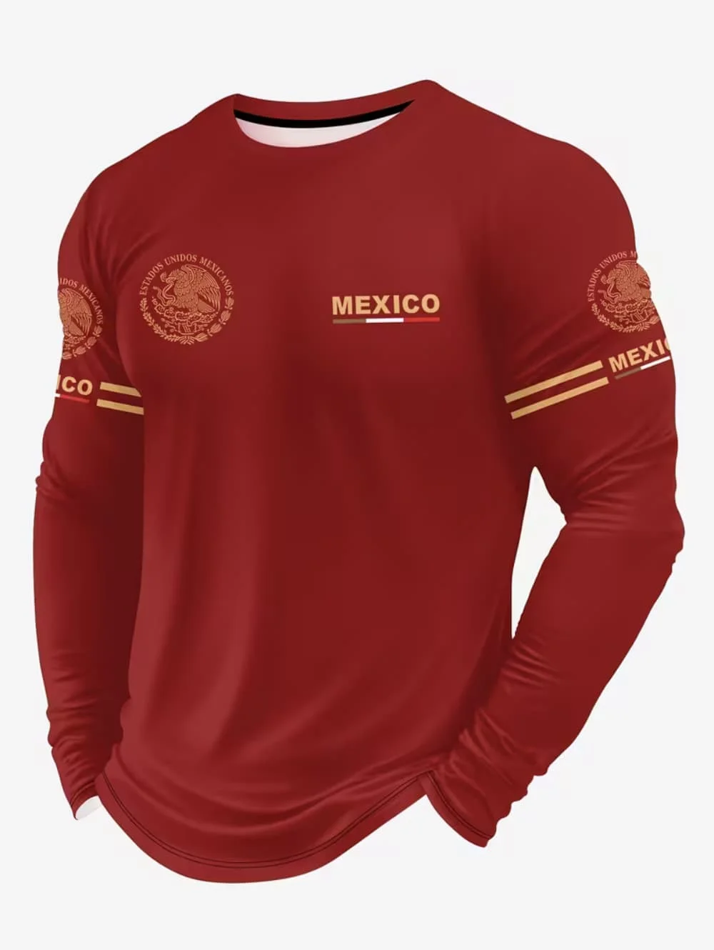 Men's Mexico Eagle Print T‑Shi - Men'S Fashion Trends 2025 review and price