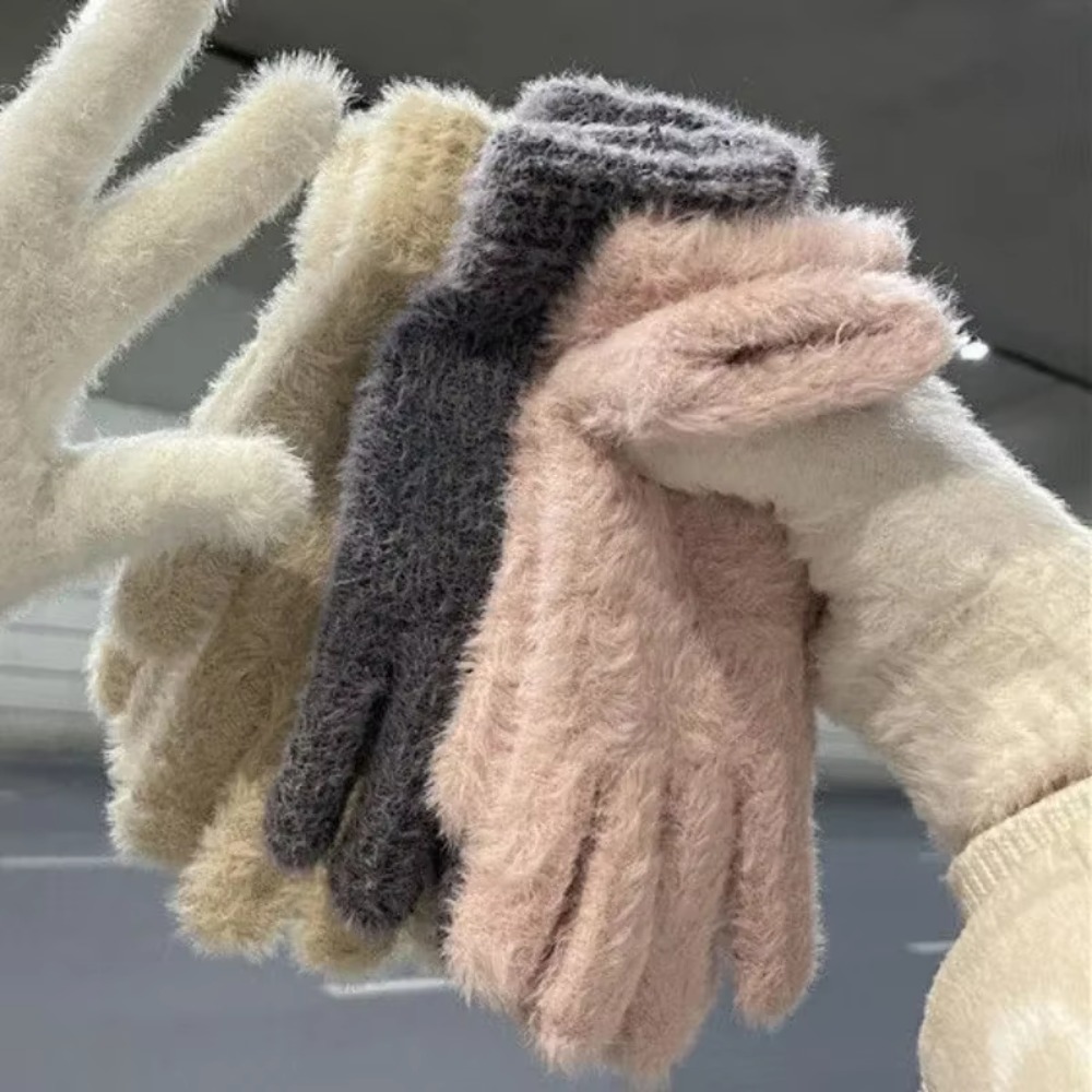 Fashion Thickened Furry Gloves - Men'S Fashion Gloves review and price