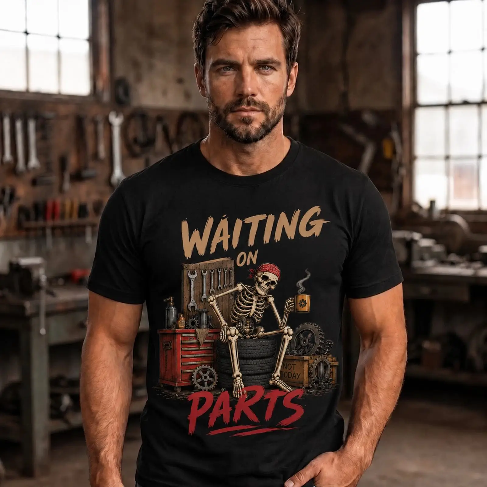 Waiting On Parts Funny garage  - Men'S Fashion Garage review and price