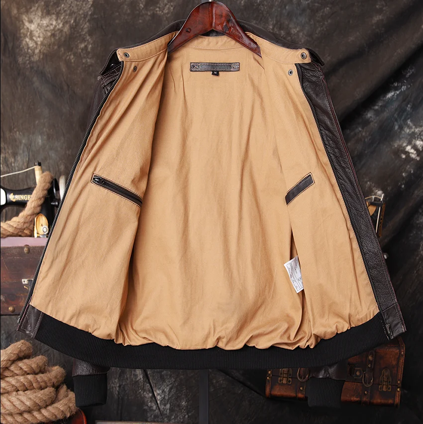 Bomber A2 Pilot Genuine Leathe - Bomber Jacket Men review and price