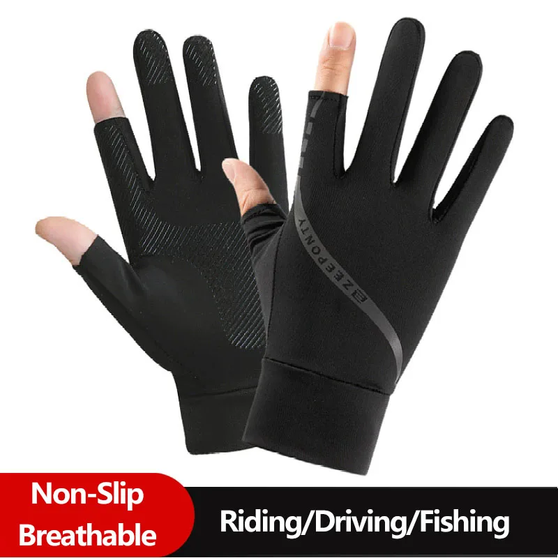 Men's Summer Ice Silk Cycling  - Men'S Fashion Gloves review and price