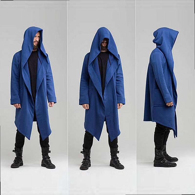 Solid Fleece Hooded Cardigan C - Knitted Cardigan Men review and price
