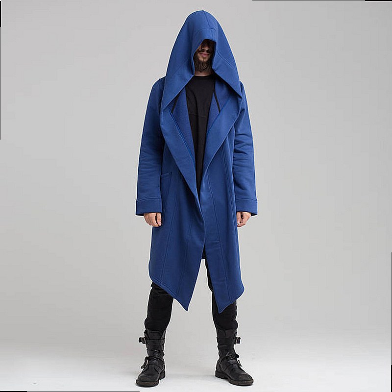 Solid Fleece Hooded Cardigan C - Knitted Cardigan Men review and price