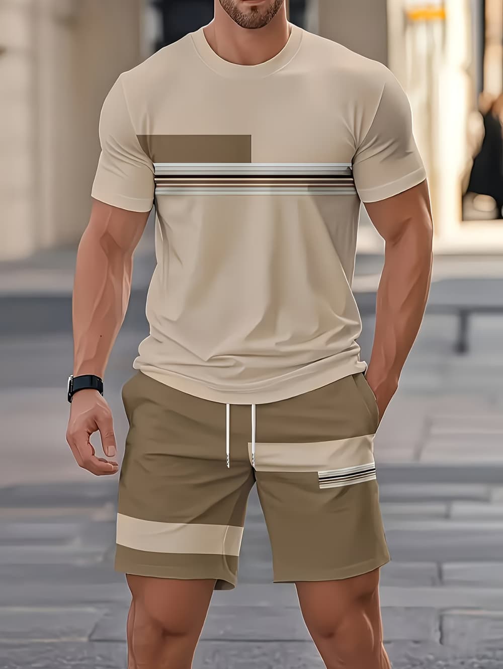 Men's Summer Sets Funny 3D Str - Mens Fashion Ideas review and price