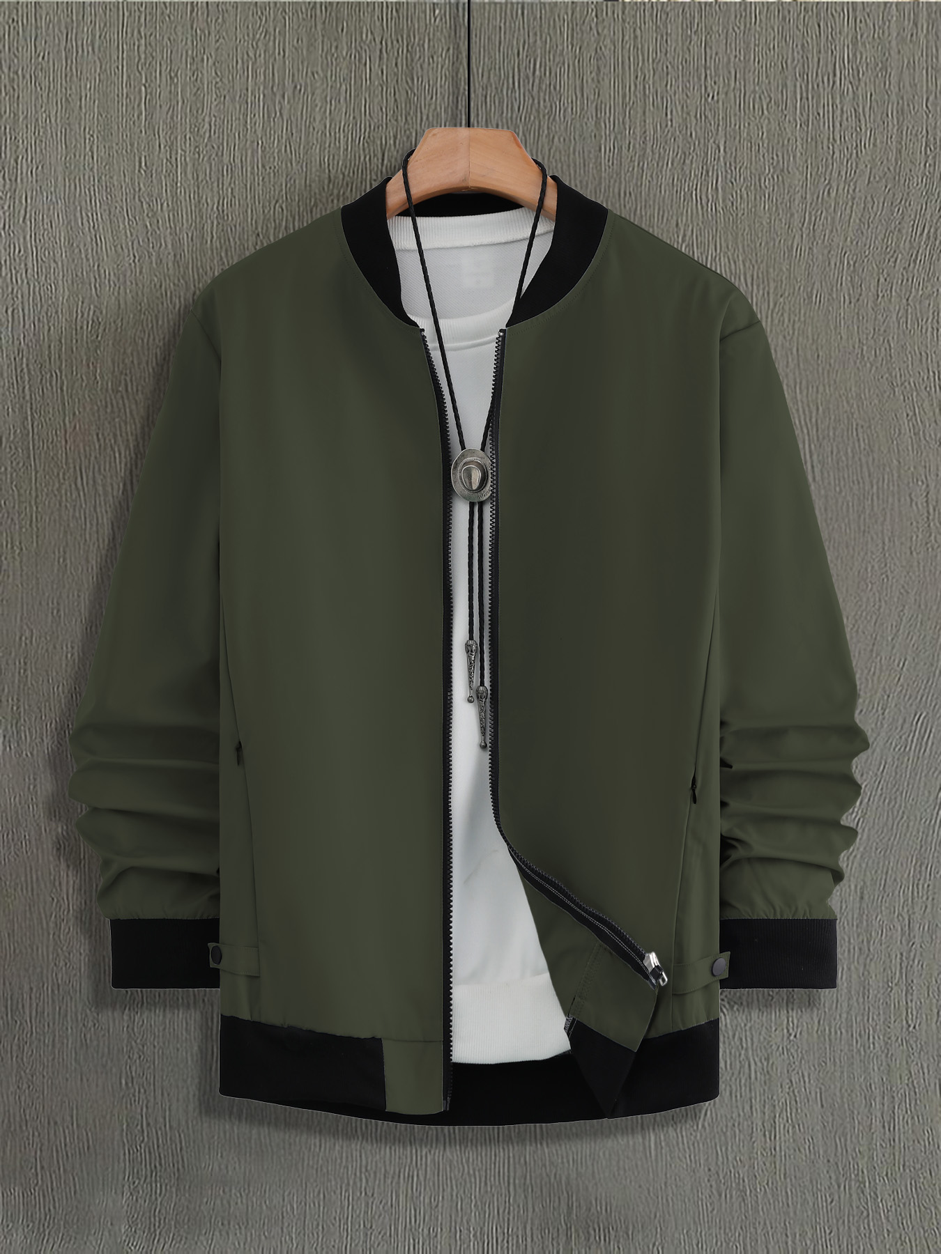 Baseball Collar Bomber Jacket  - Bomber Jacket Men review and price