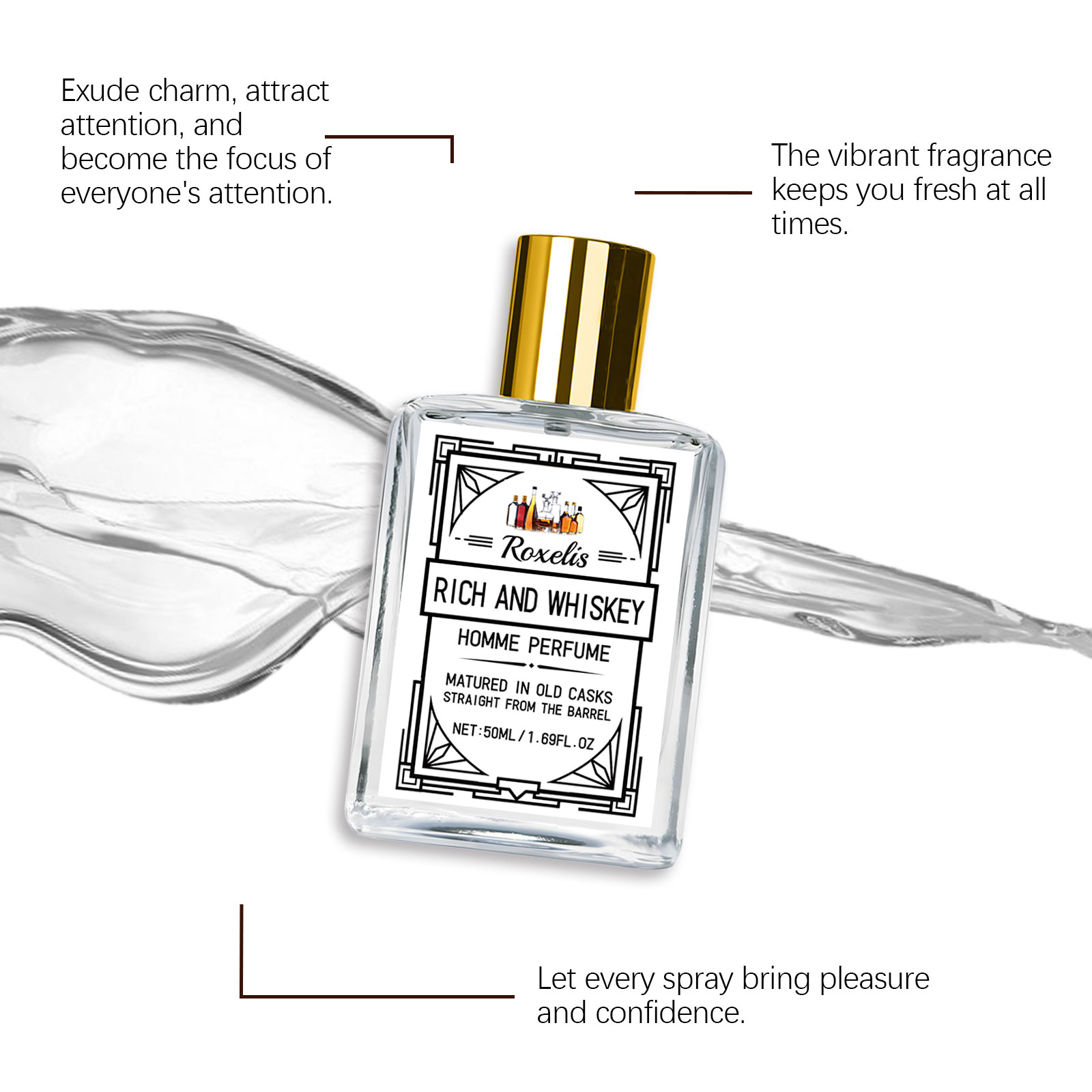 Roxelis 50ml Charm Whisky Men' - Men'S Fashion Perfume review and price