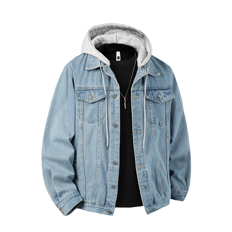 Men Hooded Denim Jacket Men St - Bomber Jacket Men review and price