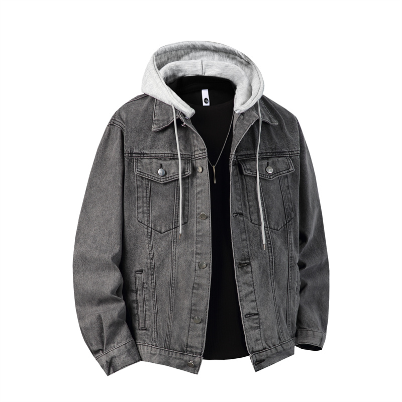 Men Hooded Denim Jacket Men St - Bomber Jacket Men review and price