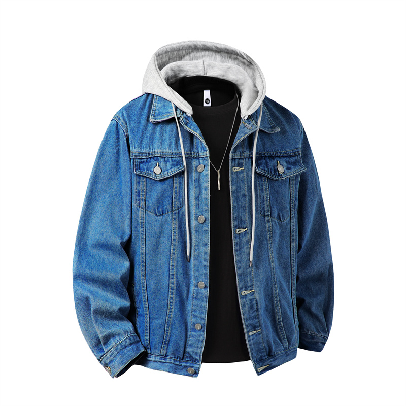 Men Hooded Denim Jacket Men St - Bomber Jacket Men review and price