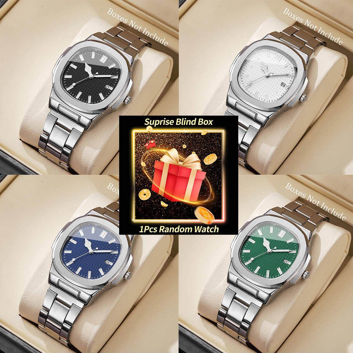 1PC Surprise Mystery Watch Bli - Fashion Mens Watches review and price